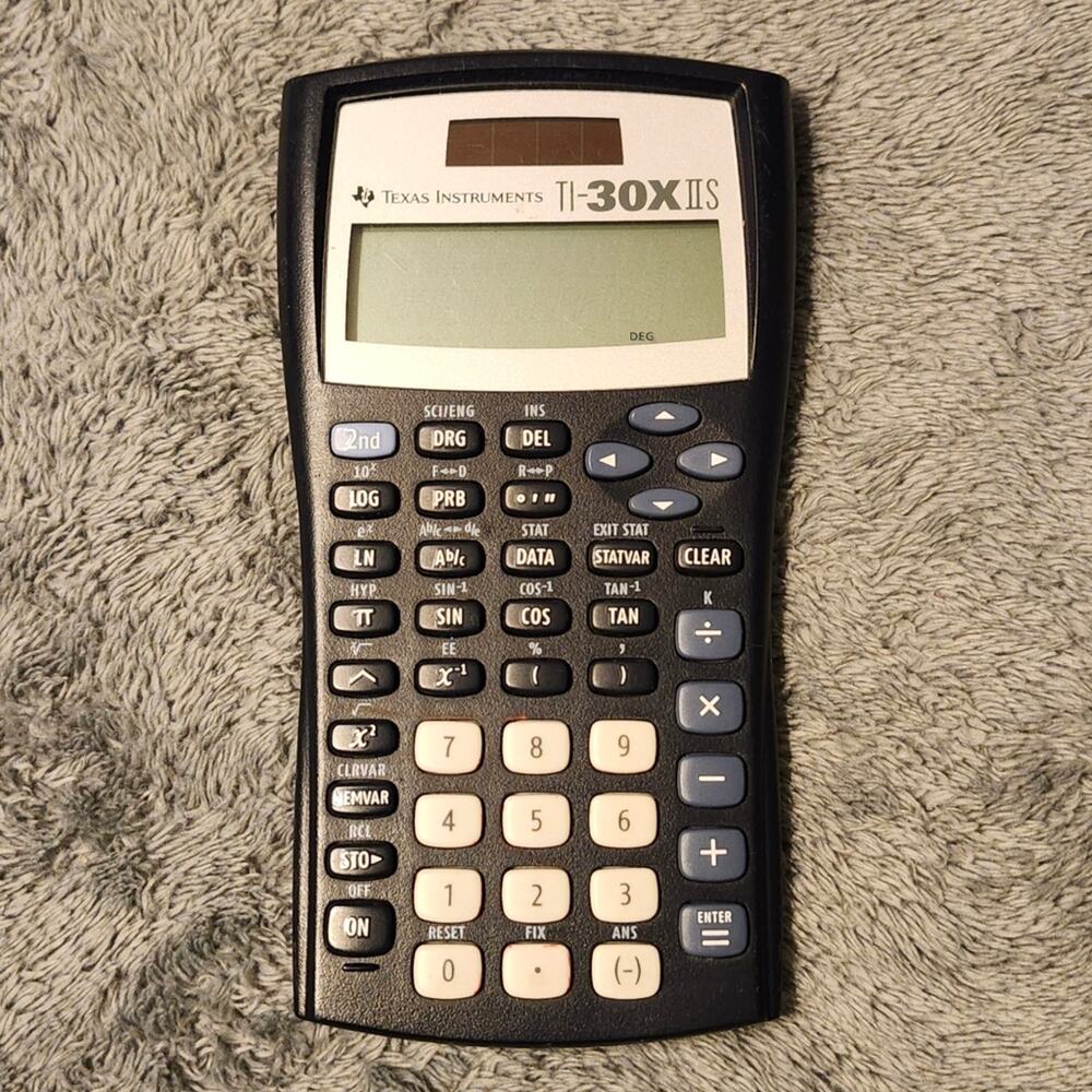 Texas Instruments TI‑30X IIS Scientific Calculator – Black/White – Functions